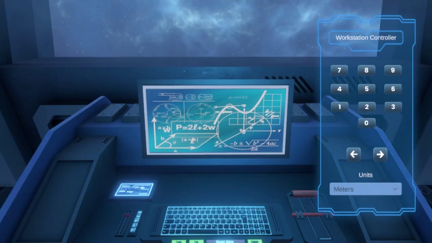 3D educational software environment with an interactive workstation controller